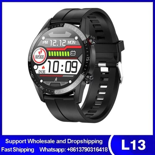 L13 Business Smart Watch 2020 2021 Men Bluetooth Call Waterproof Pressure Heart Rate Fitness Tracker Sports Smartwatch PK L16 i9