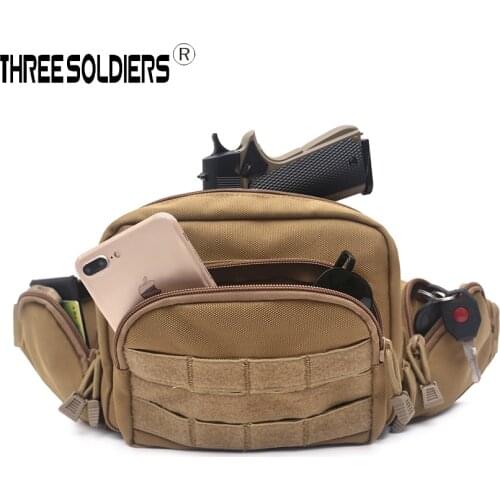 Tactical Waist Bag Gun Holster Military Fanny Pack Sling Shoulder Bag Outdoor Chest Assult Pack Concealed Gun Carry Holster