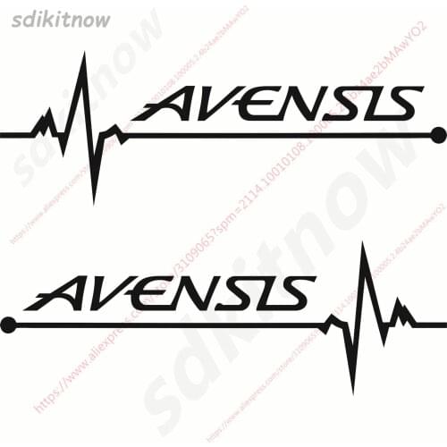 1pair Heart BEATS REARVIEW MIRROR Car Sports Decal Sticker Styling Windows Door Decoration For Toyota Avensis accessories