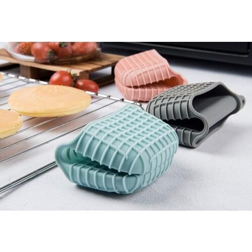 1pcs Thicken Silicone Baking Oven Mitts Microwave Oven Glove Insulation Non Stick Anti-slip Grips Bowl Pot Clips Kitchen Gadgets