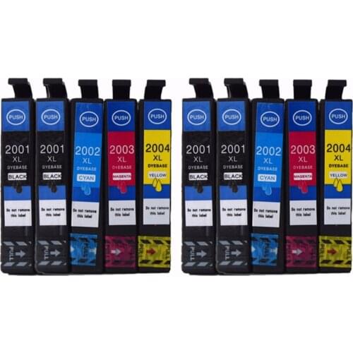 10 Pack Compatible Epson 200 200XL Ink Cartridge, High Capacity, Combo Pack use with Epson WF-2540 WF-2530 WF-2520