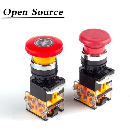 22mm LA38-11ZS Emergency Stop 10A/600V Self-locking/Latching Head Power Switch Mushroom Push Button Switch