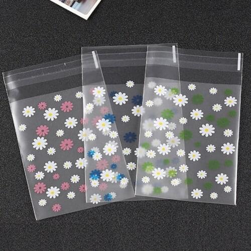 50pcs/lot Translucent Dots Plastic Cookie Packaging Bags Cupcake Wrapper Self Adhesive Bags Birthday Party Wedding Decorations