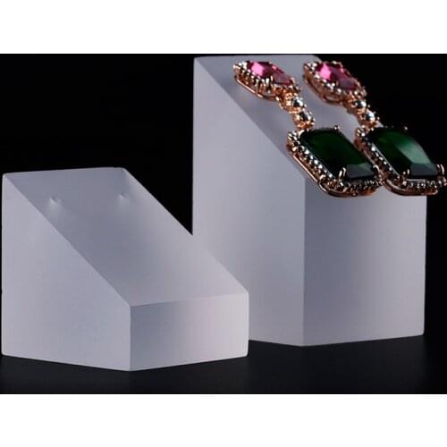 Acrylic Jewellery Display Holder Lot of 2 Earrings Holder Frosted Earrings Display Stand