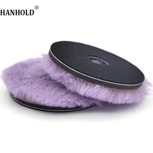 Lamb Wool Car Polishing Pad Car Buffer Polish Pad Wool Polishing Buffing Pad High Density Car Polishing Foam Padding Waxing Disc