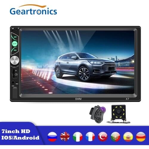 Car Multimedia Player 7inch HD Touch Screen X7 USB AUX RCA Steering Wheel Control Car Auto Radio MP5 Player For IOS/Android