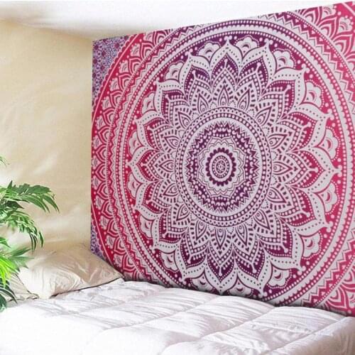 Indian Mandala Tapestry Retro Boho Wall Tapestry Beach Towel Blanket Yoga Mat Home Carpet Camping Tent Travel Mattress