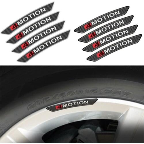 4motion Wheels Rims Racing Car Stickers For VW Polo Golf 7 6 5 4 3 T4 T5 Passat B8 B7 B6 B5 B9 Scirocco Jetta Mk6 Tiguan 2021 2