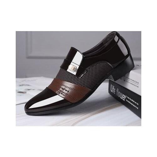 SZSGCN Fashion Slip On Men Dress Shoes Men Oxfords Fashion Business Dress Men Shoes 2021 New Classic Leather MenS Suits Shoes