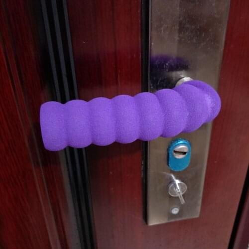 Infant forehead collision Split Door handle cover 4 PCS Baby safety door handle crash protection EVA Door handle soft cushion