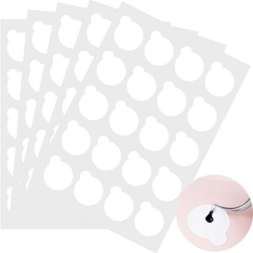 100pcs disposable Eyelash glue holder Pallet Eyelash Extension glue pads stand on eyelash jade stone small size 2.5cm