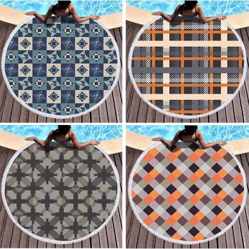 Striped Shirt Pattern Plaid Printed Beach Towel Microfiber Digital Printed Pool Beach Towel Toalla Blanket Shower Beach Towel