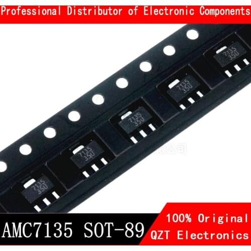 10pcs/lot AMC7135PKFT SOT-89 L7135 AMC7135 MEL7135 350mA ADVANCED CURRENT REGULATOR