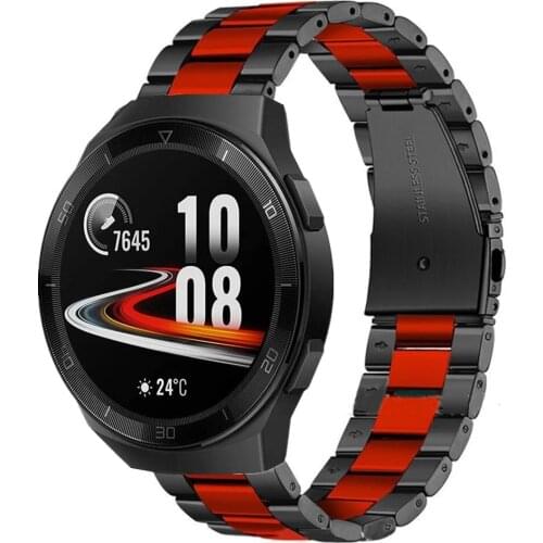 22mm Watchstrap band For Huawei watch GT 2e / GT2 46mm / GTR 47mm Metal Wristband For Garmin Vivoactive 4 Wrist strap bracelet