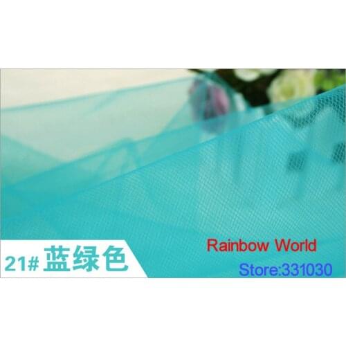 5 meter medium hardness sky blue mesh cloth fabric for DIY wedding veil children dress headwear material