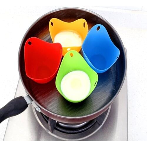 Silicone Egg Poacher Poaching Pods Egg Mold Bowl Rings Cooker Boiler Kitchen Cooking Tools Pancake Maker Kitchen Supply