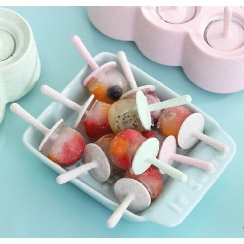 Cute Creative Wheat Ice Mold Ball Type Children Ice Cream Mold Diy Cartoon Ice Tray Home DIY Homemade Wholesale
