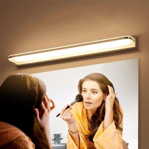 IKVVT led wall lamps bathroom bedroom makeup mirror lamp vanity light 7W 42cm waterproof led mirror front fixtures