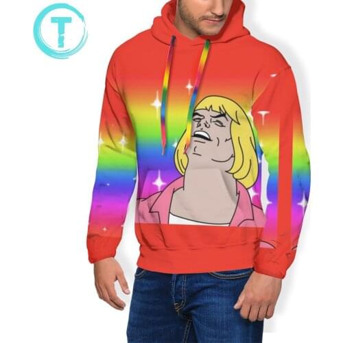 He Man Hoodie HE-MAN - What Is Going On Hoodies Male Long Pullover Hoodie Polyester Outdoor Autumn Hoodies