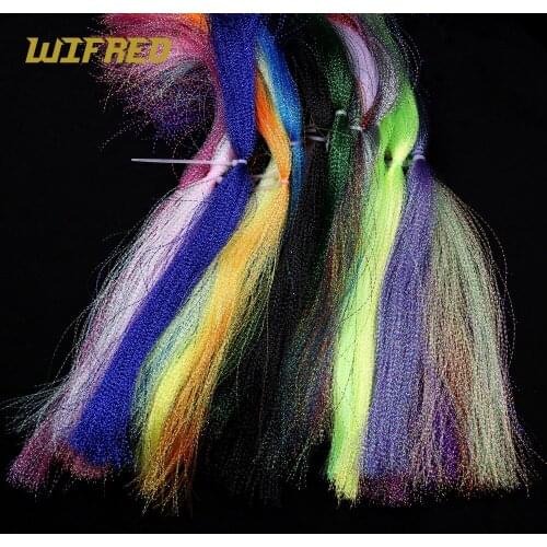 10 Packs 28 Colors Sparkle Flashabou Tinsels Black Chartreuse Pearl Pink Color Sabiki Treble Hook Lure Flash Fly Tying Material