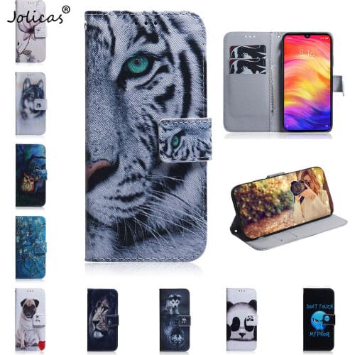 Y9 2019 Owl PU Leather Flip Case For telefoon Huawei Y9 2019 sFor Huawei phone case Enjoy 9 Plus Ajax Smartphone Covers Positivo