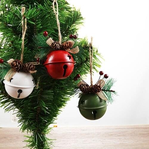 Jingling Bell Pinecone Decor 3 Color Styles Christmas Tree Decor Kids Favor Noel Decor Merry Christmas Decor For Home 2022