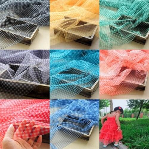 0.5meter/piece width 150CM high quality mesh gauze latticed fabric cloth manual DIY clothing accessories dress fabric material