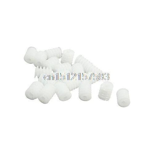 20Pcs 2mm x 6mm x 8mm Plastic Worm Gear for DIY Toy Motor Reduction Box