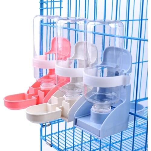 500ML Pet Parrots Birds Drinker Pigeon Rabbit Drinking Water Feeder Bowl Cat Dog Cage Hanging Water Dispenser Device Pet Product