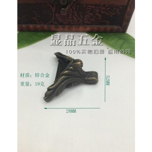 52 * 28mm Furniture foot Wooden corner Wooden sides of the foot Decorative foot Gift Foot wholesale