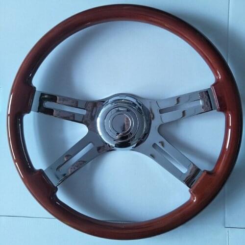 Antique Solid Wood Nanmu 18 Inch 450mm Truck Steering Wheel