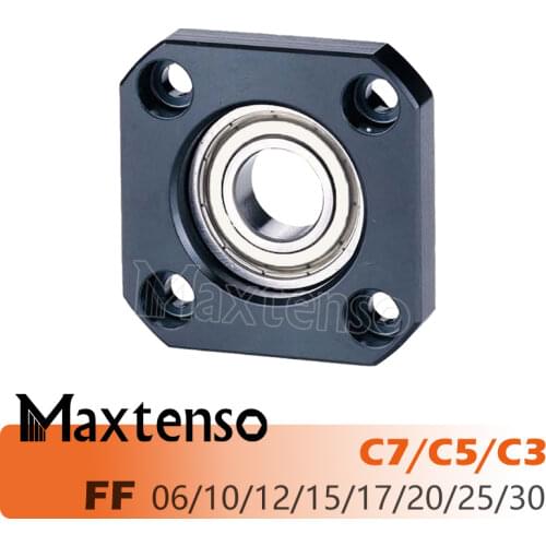 MAXTENSO Support Unit Professional FF06 FF10 FK12 FF15 FF17 FF20 FF25 FF30 supported-side C3 C5 C7 for ball screw TBI sfu