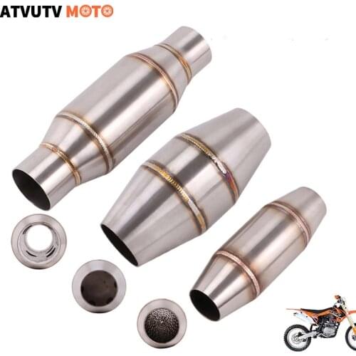 35MM 38MM 45MM Motorcycle Exhaust Pipe Muffler Expansion Chamber Silencer For AK Racing Moto CQR250 KAWASAKI HONDA YAMAHA