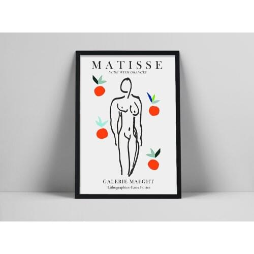 Henri Matisse Nude with Oranges Poster, Matisse Art Print, Henri Matisse art exhibition poster, Matisse art Poster,nt, LeThe Gra