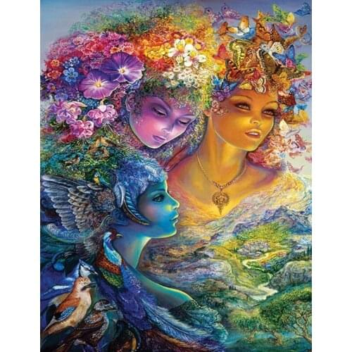 Beautiful Girl Butterfly 5D DIY Diamond Painting Embroidery Diamond Cross Stitch Mosaic Rhinestone Home Decor