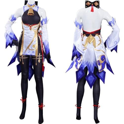 Game Genshin Impact GanYu Cosplay Costume Jumpsuit Dress Outfits Halloween Carnival Suit