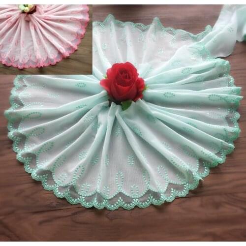 20cm wide pink light green soft close-fitting mesh lace skirt accessories DIY decoration
