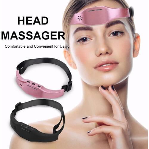 Low Frequency Pulse Stimulate Head Massager Wireless Stress Relief Brain Massage Helmet Unisex Sleep Therapy Device Sleeping Aid