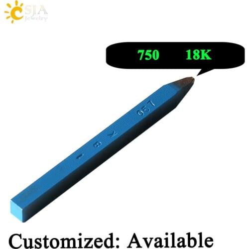 CSJA 0.57mm 18K 0.7mm 750 Blue Plated Steel Metal Jewelry Straight Stamp Tool Mold for Jewellery Flat Surface Free Shipping E512