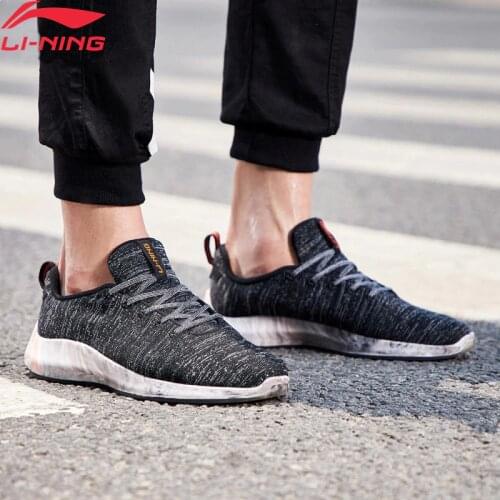 Li-Ning Men FLOWFOAM LOW Walking Shoes Mono Yarn Breathable Wearable LiNing Sport Shoes Leisure Sneakers AGLN141 SJAS18