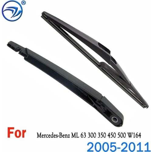 Wiper 12" Rear Wiper Blade & Arm Set Kit For Mercedes-Benz ML 63 300 350 450 500 W164 2005-2011 Windshield Windscreen