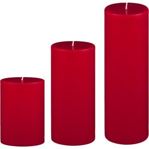 MumvemuM Set Candle Diameter 7 cm Red