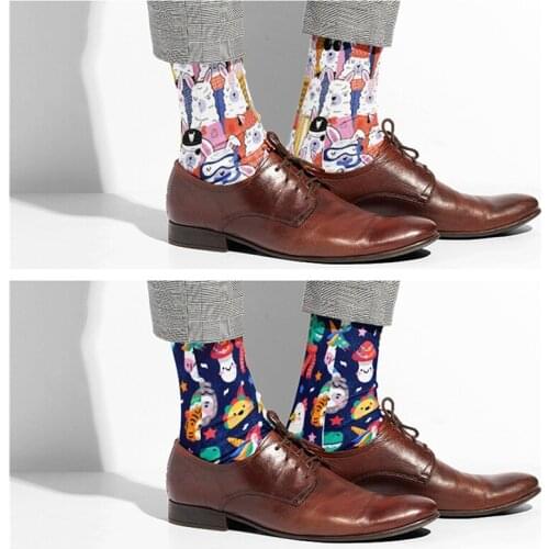 New Mens Sock Fashion Man Colorful Personality Anime Socks Men Casual Long Skate Funny Socks Soft Wear Socks Sokken