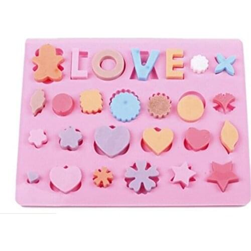 NEW Love Hearts Shape Silicone Tools Chocolate Ice Mold Cake Decoration Jelly Pudding Kitchen Cooking Mould Bakeware