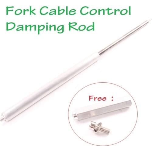 Bicycle Front Fork Damping Rod Cable Control Adjustable Shock Absorber Front Fork Rod Aluminum Alloy MTB Mountain Bike