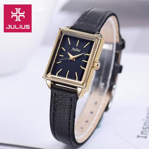 Simple Elegant Julius Lady Womens Watch Japan Quartz Hours Clock Fashion OL Bracelet Leather Girl Birthday Gift No Box 787