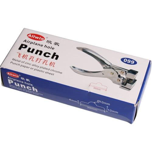 T Type Hook Punching Forceps Supermarket Retail Shop Tool Metal PVC Paper Hole Pincers 099