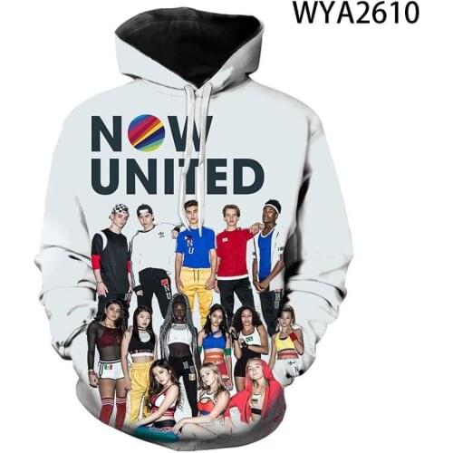 Hip Hop Streetwear Now United Hoodie Sweatshirts 3D Josh Beauchamp Pullover Unisex Harajuku Children Kids 3D Streetwear Hoody