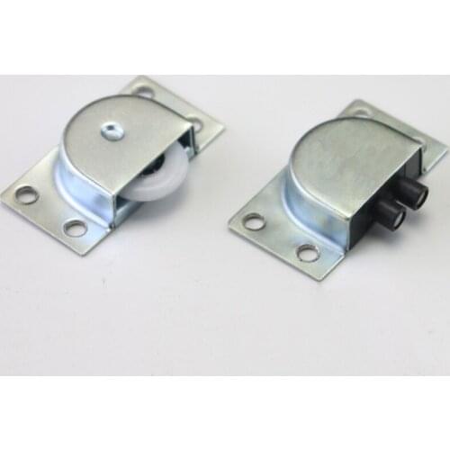 1 Pair Sliding Door Wheel Stainless Steel Furniture Cabinet Wheels Mute Doors Roller pjop