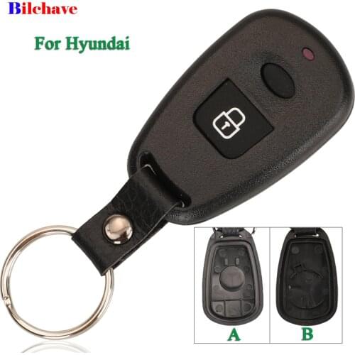 Bilchave 10pcs 2 Buttons For Hyundai ELANTRA 2001 2003 Fob Remote Car Key Shell Case Replacement